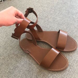 Never Worn Leather Madewell Sandals - Size 6